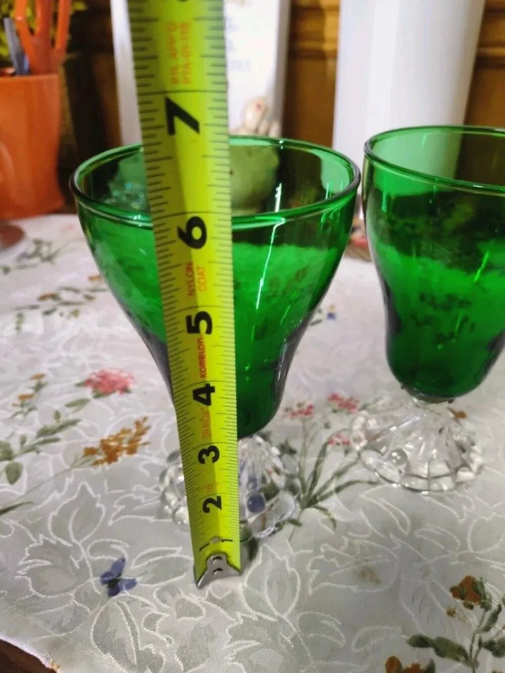 Lot of 2 Vintage Anchor Hocking Wine Goblets 